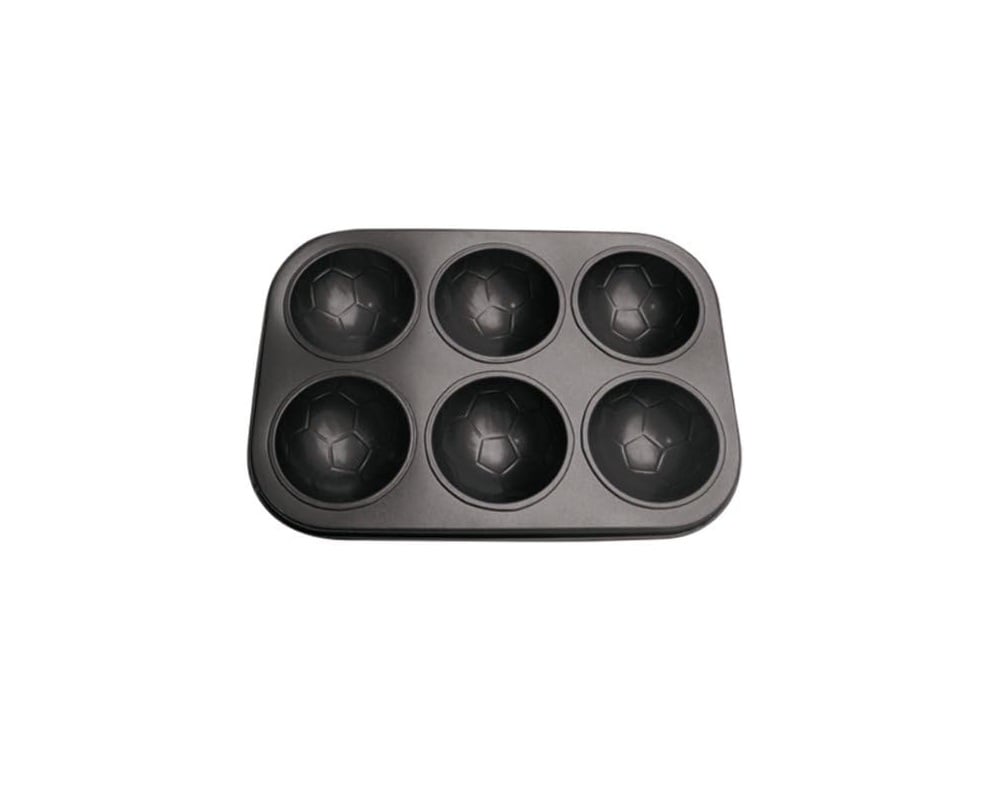 9t9ZJ-002 6-Hole Soccer Ball Baking Pan