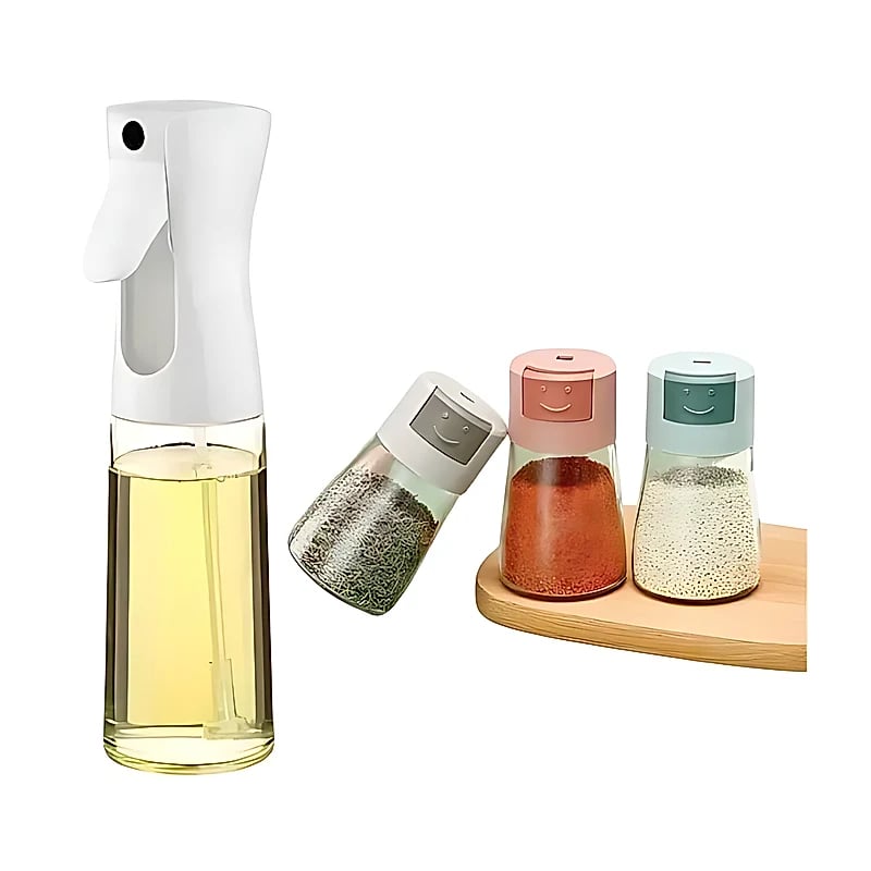 4-Piece Oil Dispenser and Salt/Pepper Shaker Set