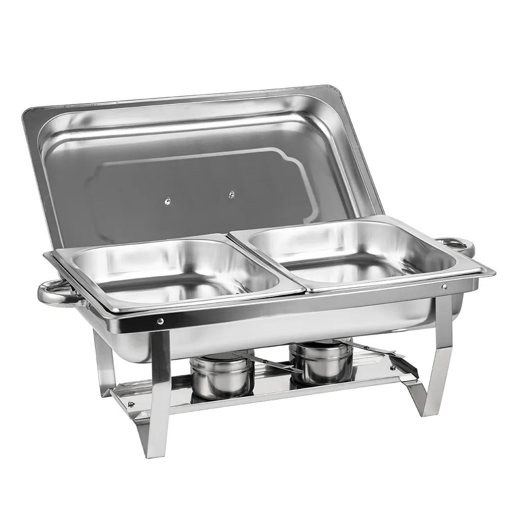 12L Stainless Steel Double Tray Chafing Dish for Catering