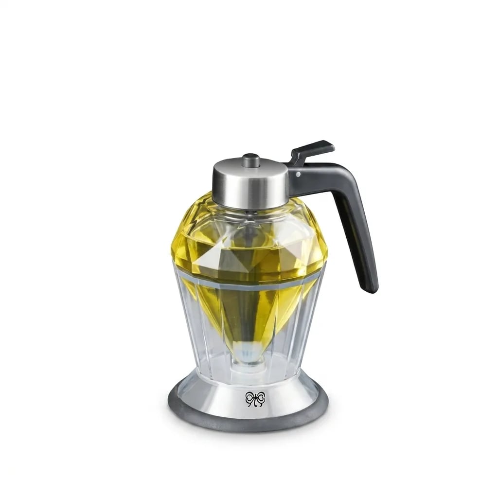 Diamond Oil Pot - Clear Glass Dispenser