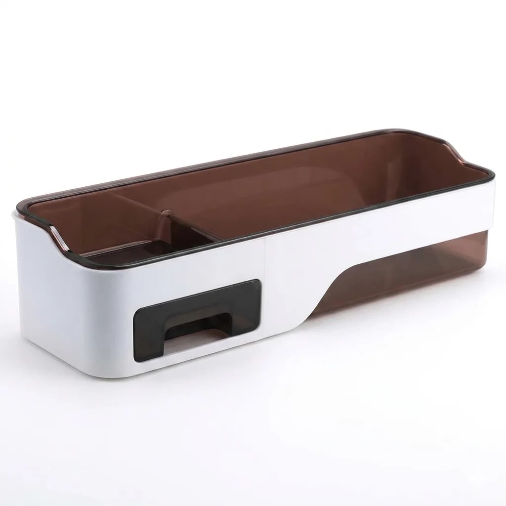 Wall-Mounted Storage Shelf Organiser with Double Layer Tray