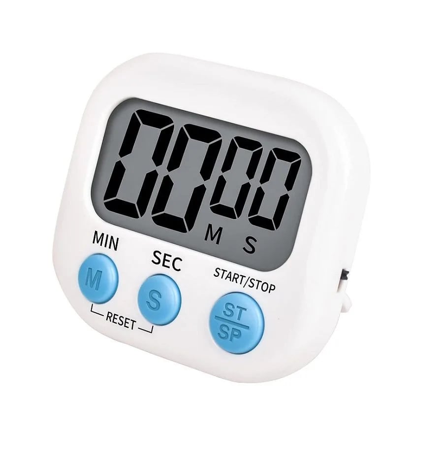 Universal Kitchen Timer Digital Clock Loud Alarm Magnetic Back With Stand