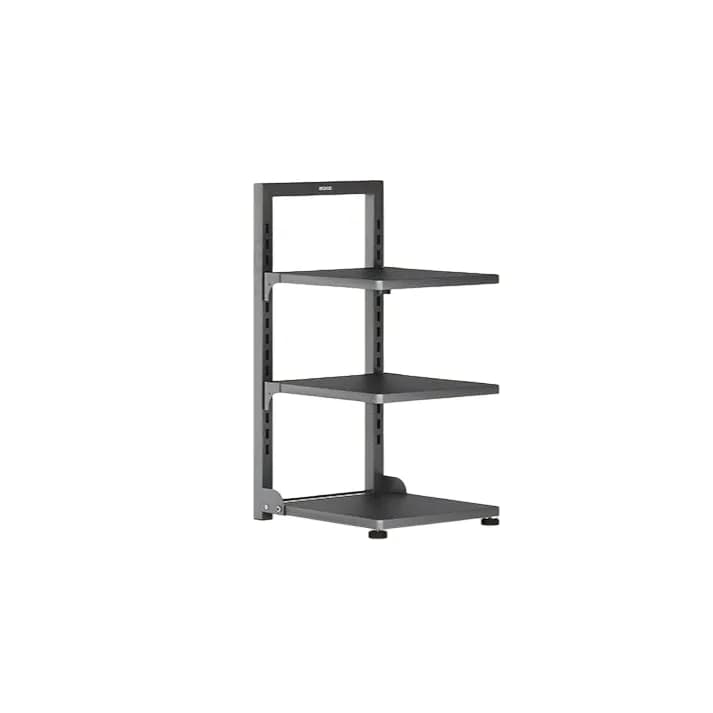 3-Tier Kitchen Counter Shelf Organiser, Adjustable- Grey