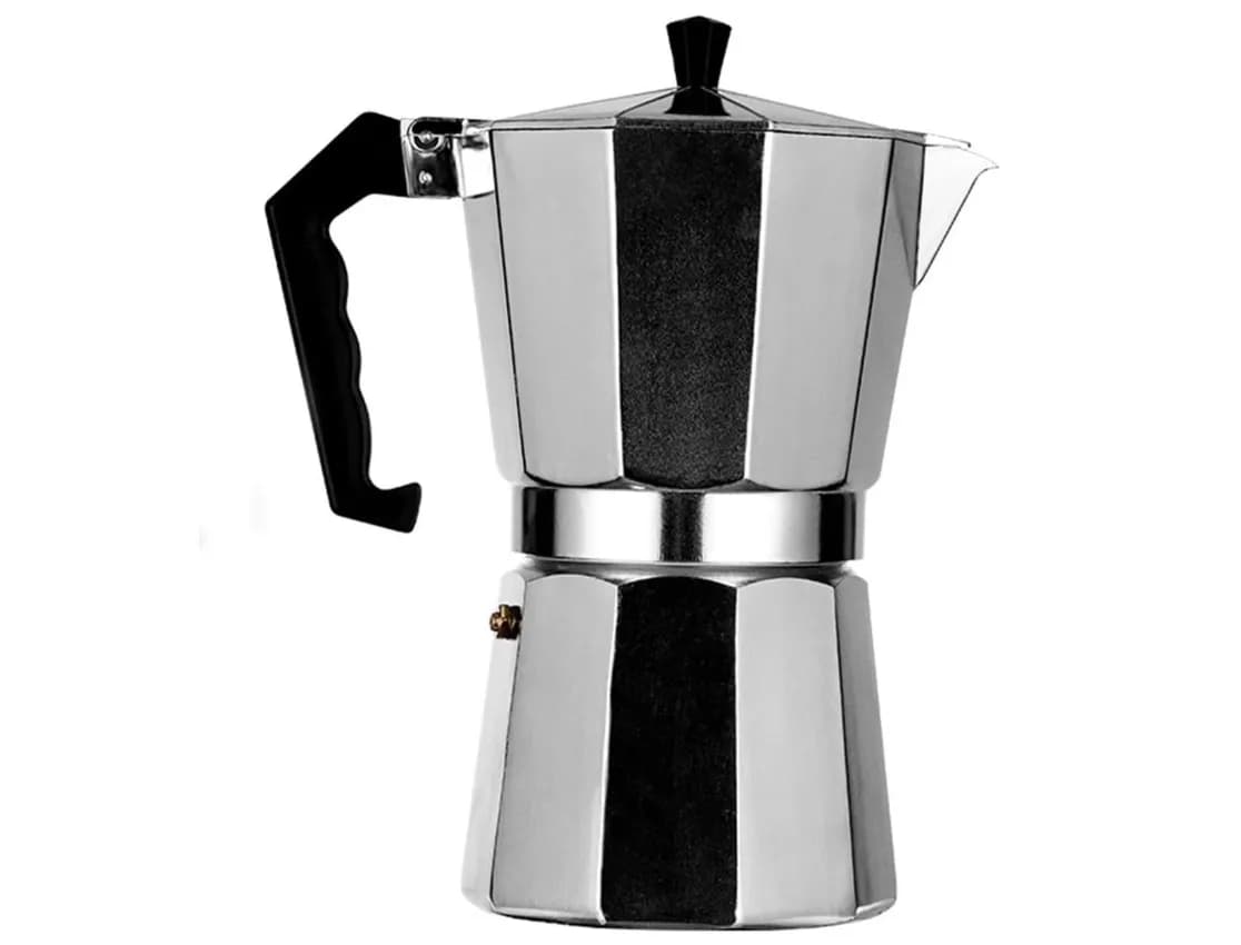 Stainless Steel Stovetop Espresso and Coffee Maker - 6 Cup - 300ml