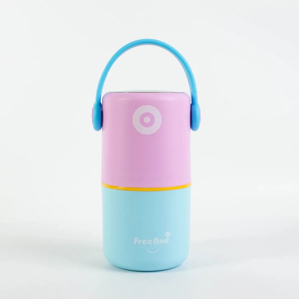Kids Lunch Box with Carry Handle, 820ml Pink and Blue