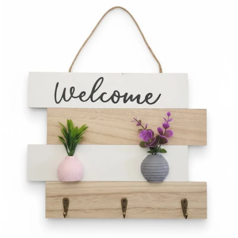 Wooden Wall Key Holder For Living room | Kitchen -2407