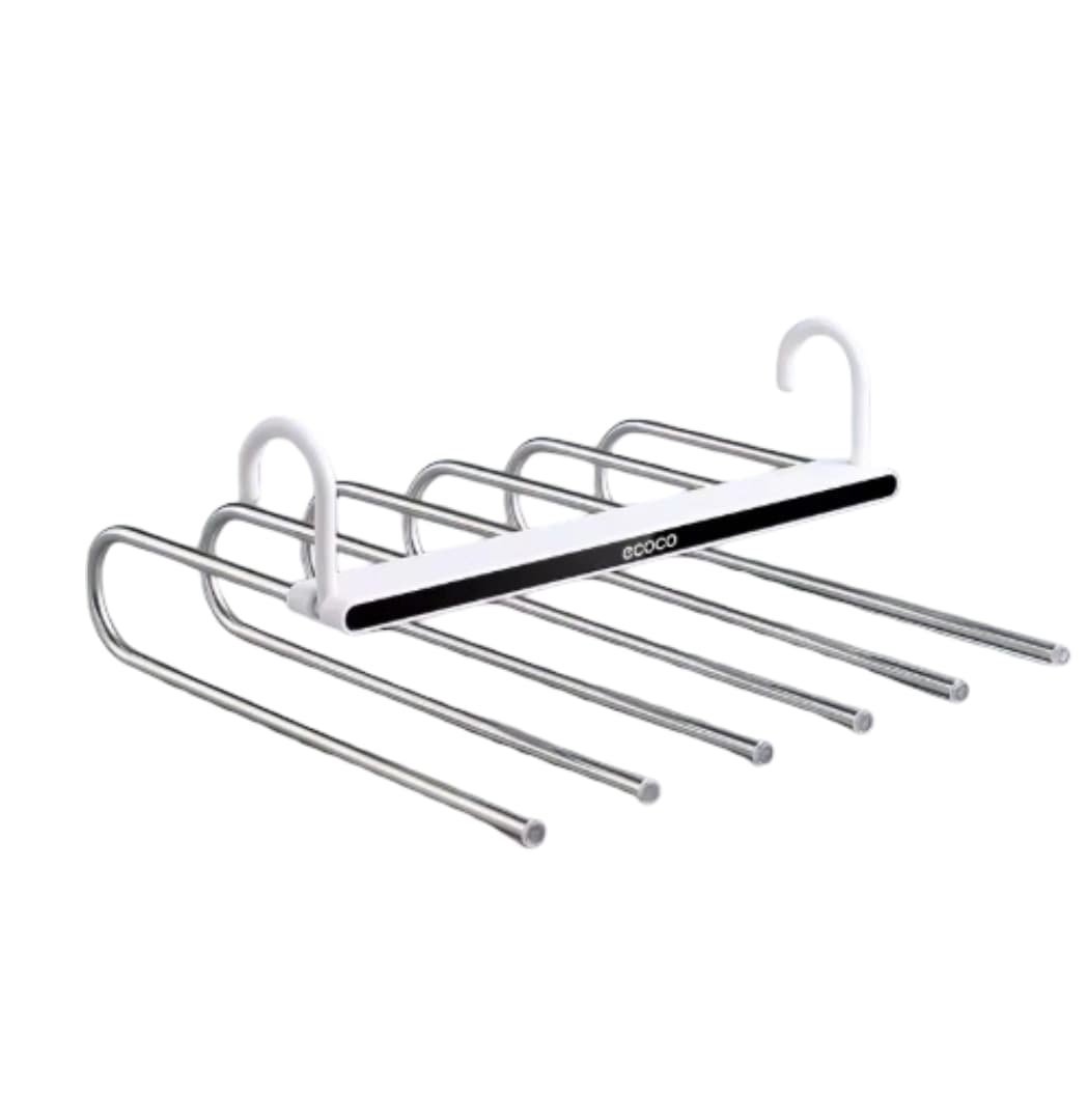 Folding Pants Rack Multifunctional Multilayer Hanger Home Magic - Black