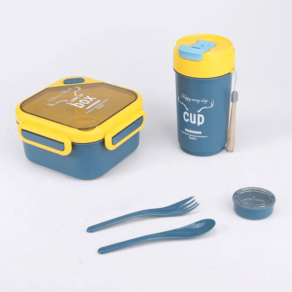 Adorable Lunch Container with Drink Bottle