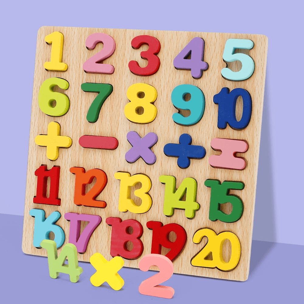 Colorful Wooden Puzzle Set for Kids.