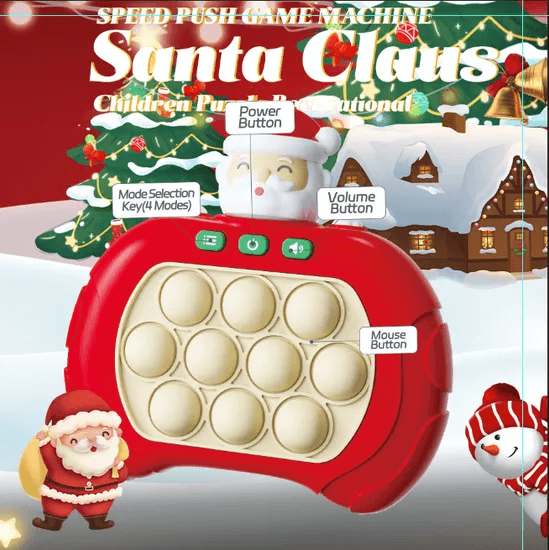 Christmas Santa Claus Pop Fidget Game Toy.