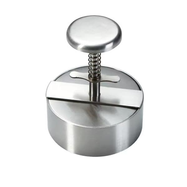 STAINLESS STEEL HAMBURGER PATTY MAKER -10CM