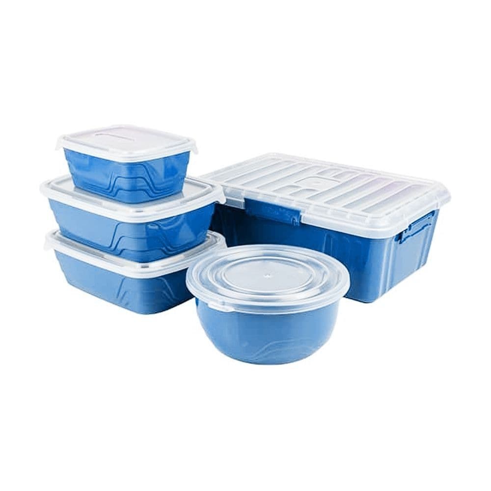 Rectangular 5 Pieces Lunch Box Set
