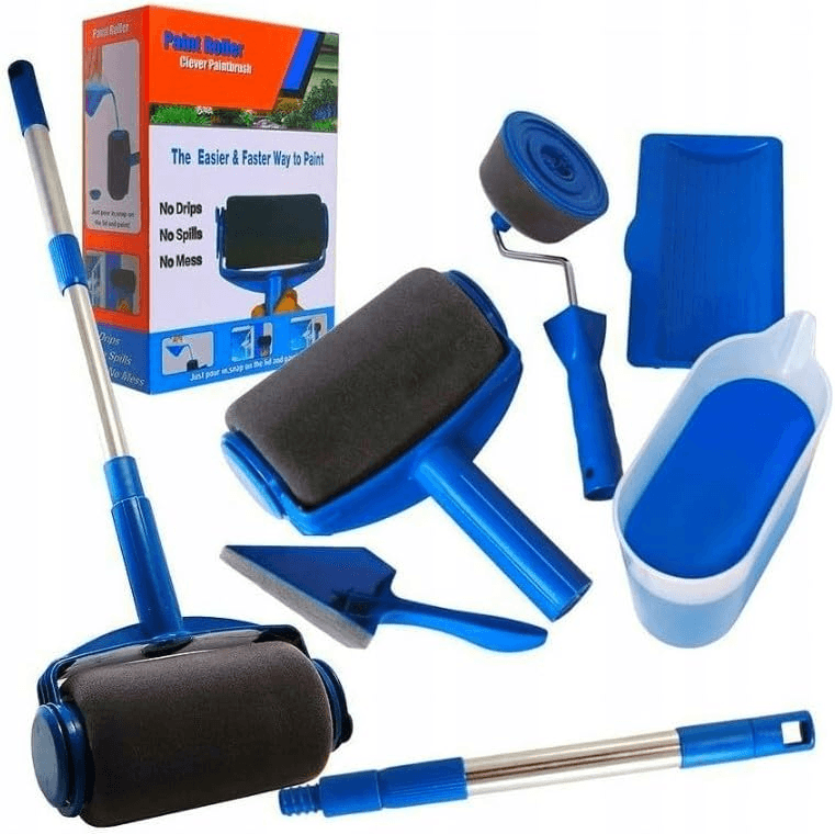 Paint Roller Clever Brush Multifunctional Set with Extendable Rod for Home, School, Office Wall, Ceiling Painting and DIY.