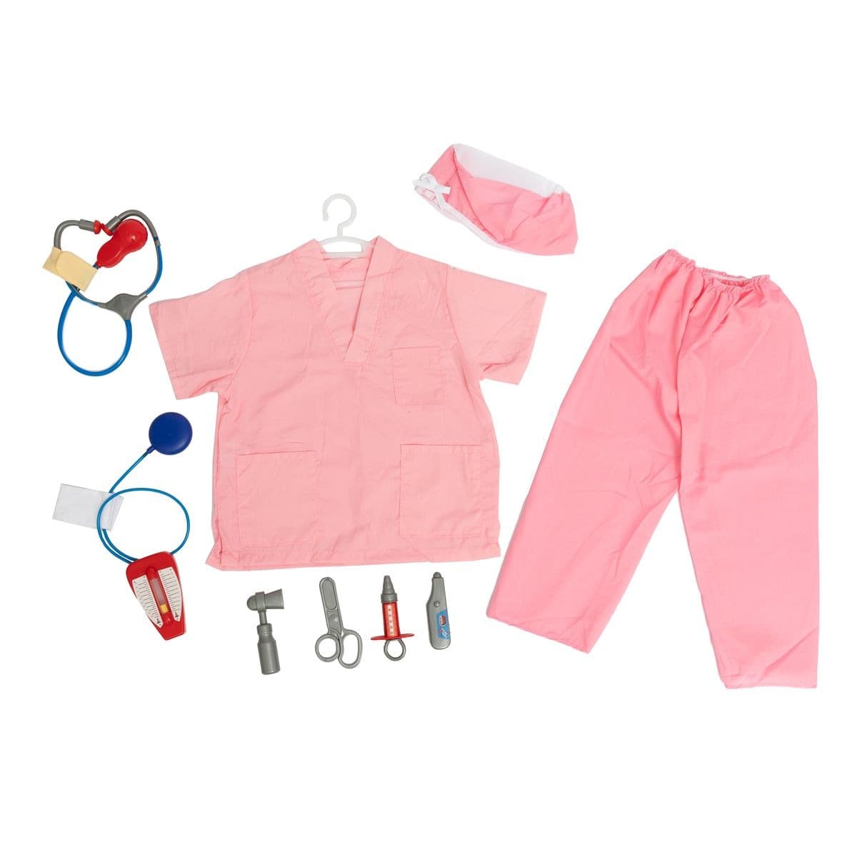 Nurse Doctor Costume for Kids - Pretend Role Play Outfit With Accessories