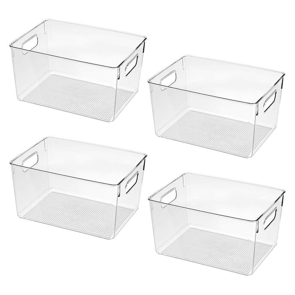 Multi-use Storage Containers For Fridge - Kitchen Pantry Organizers - 4-Piece