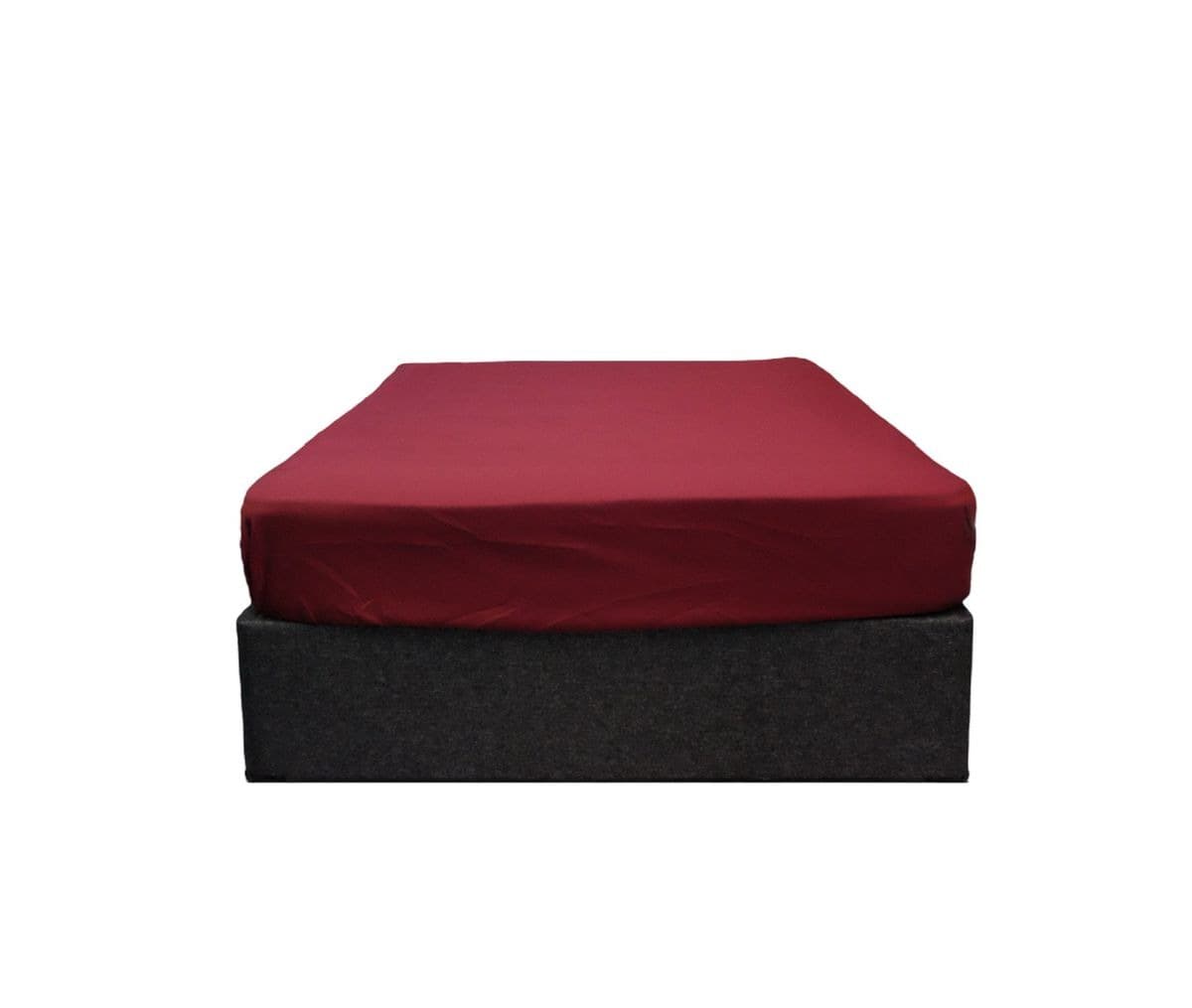 Queen Fitted Bed Sheet - Maroon