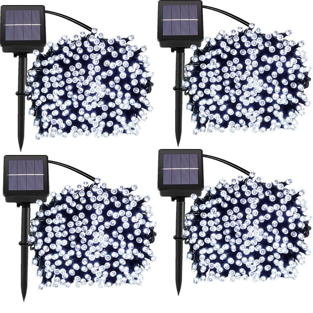 Fairy Lights Outdoor Solar - 10m Pack of 4 - Cool White