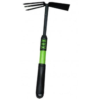 Adjustable Telescopic Hoe & Fork - Dual Head Tiller