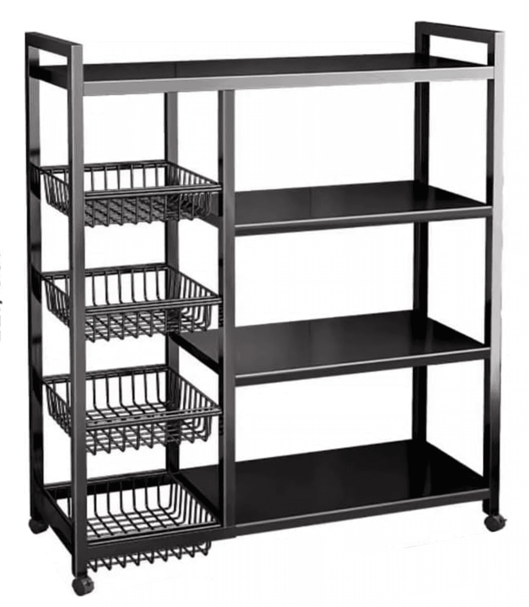 4-Tier Heavy Duty Metal Rack Storage Shelving Unit, Storage Organizer