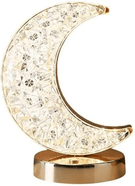 Moon Crystal Night Light Decorative Table Lamp.