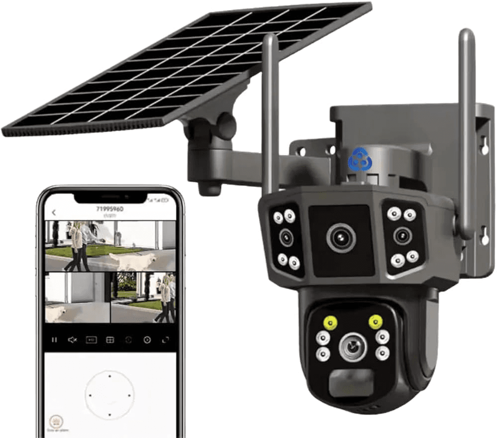 Smart 4G WiFi CCTV Surveillance Camera With Solar Panel & Cloud Storage