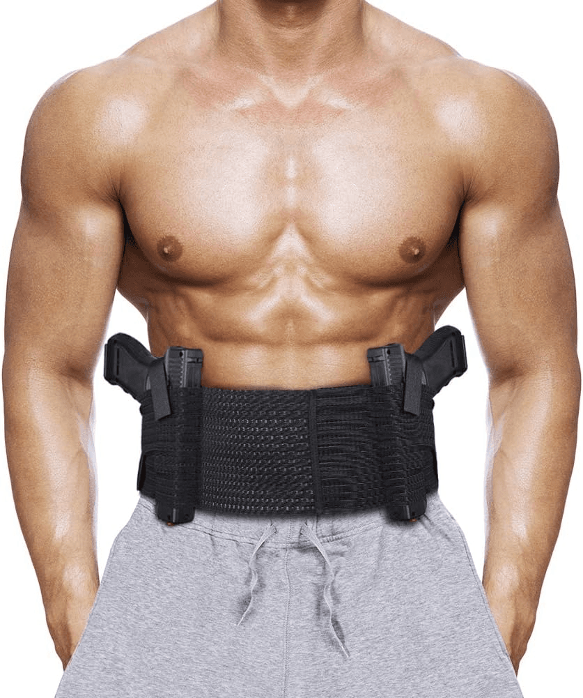 Elastic Breathable Waistband Gun Holster for Men Women.