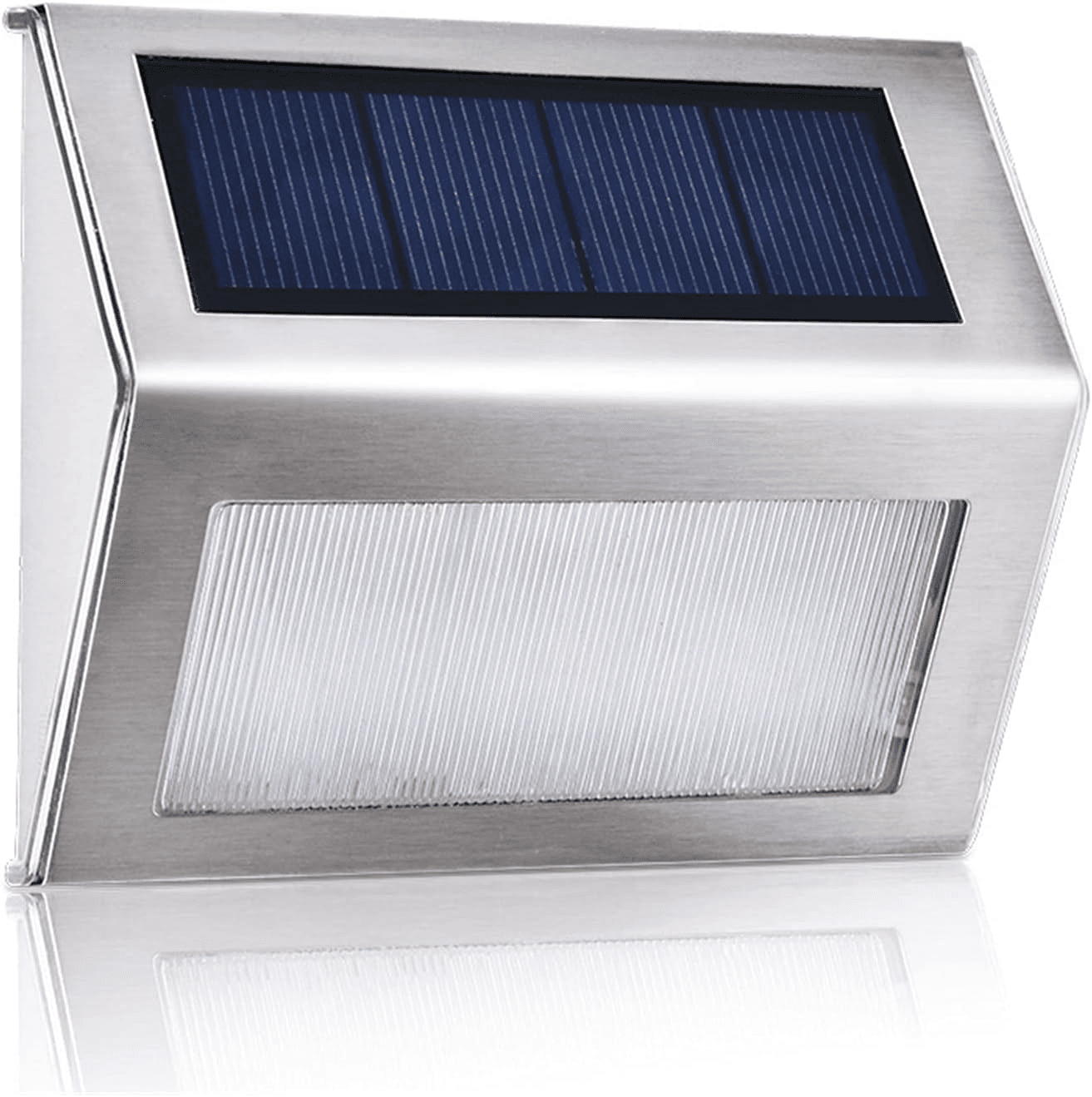 Waterproof LED Solar Outdoor Courtyard Lamp Stair Fence Wall Lamp - 1 Pack.