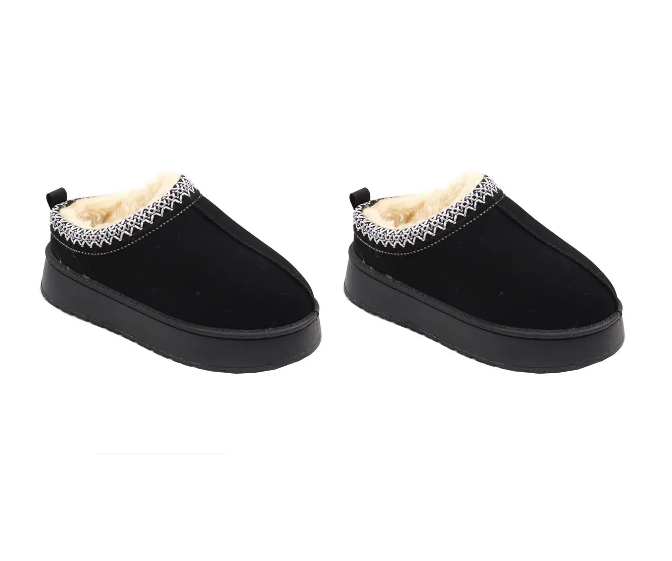 Women's Slippers -Black Size:3