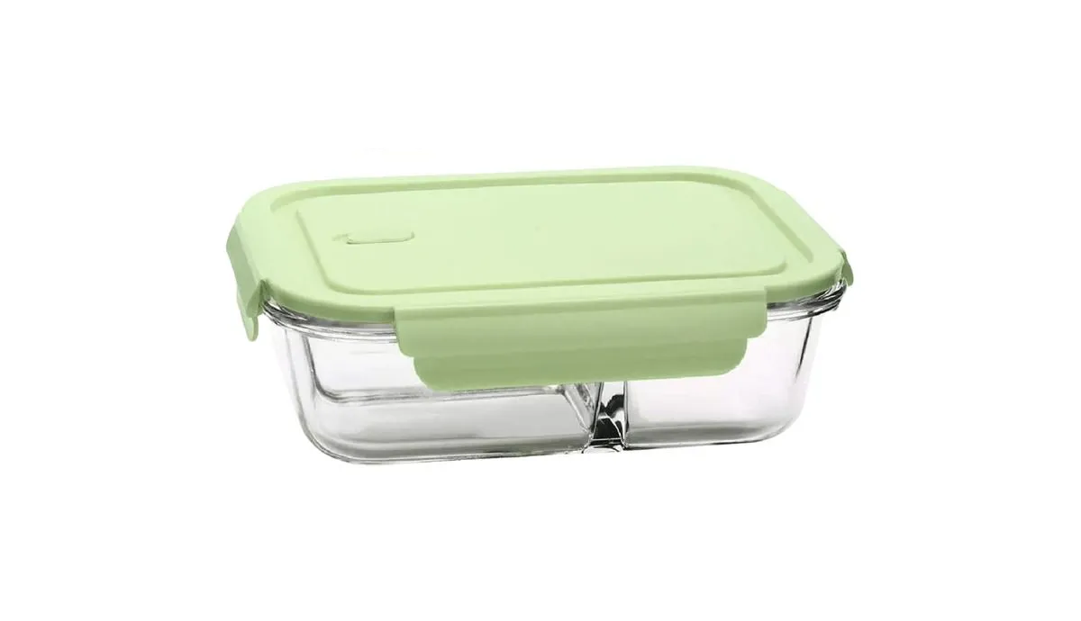 Glass Lunch Boxes - Green -1000ML