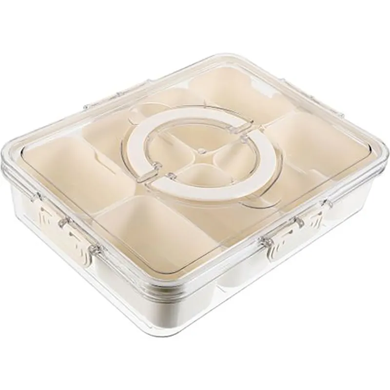 8 Compartment Snack Storage Box with Lid