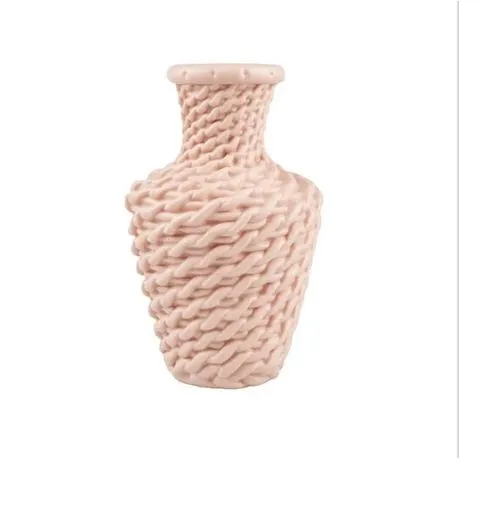 Nordic Plastic Flower Vase For Decoration Home - Pink
