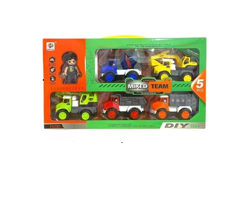 Engineering Construction Toys Kids Toy 5 in 1 Set High Quality
