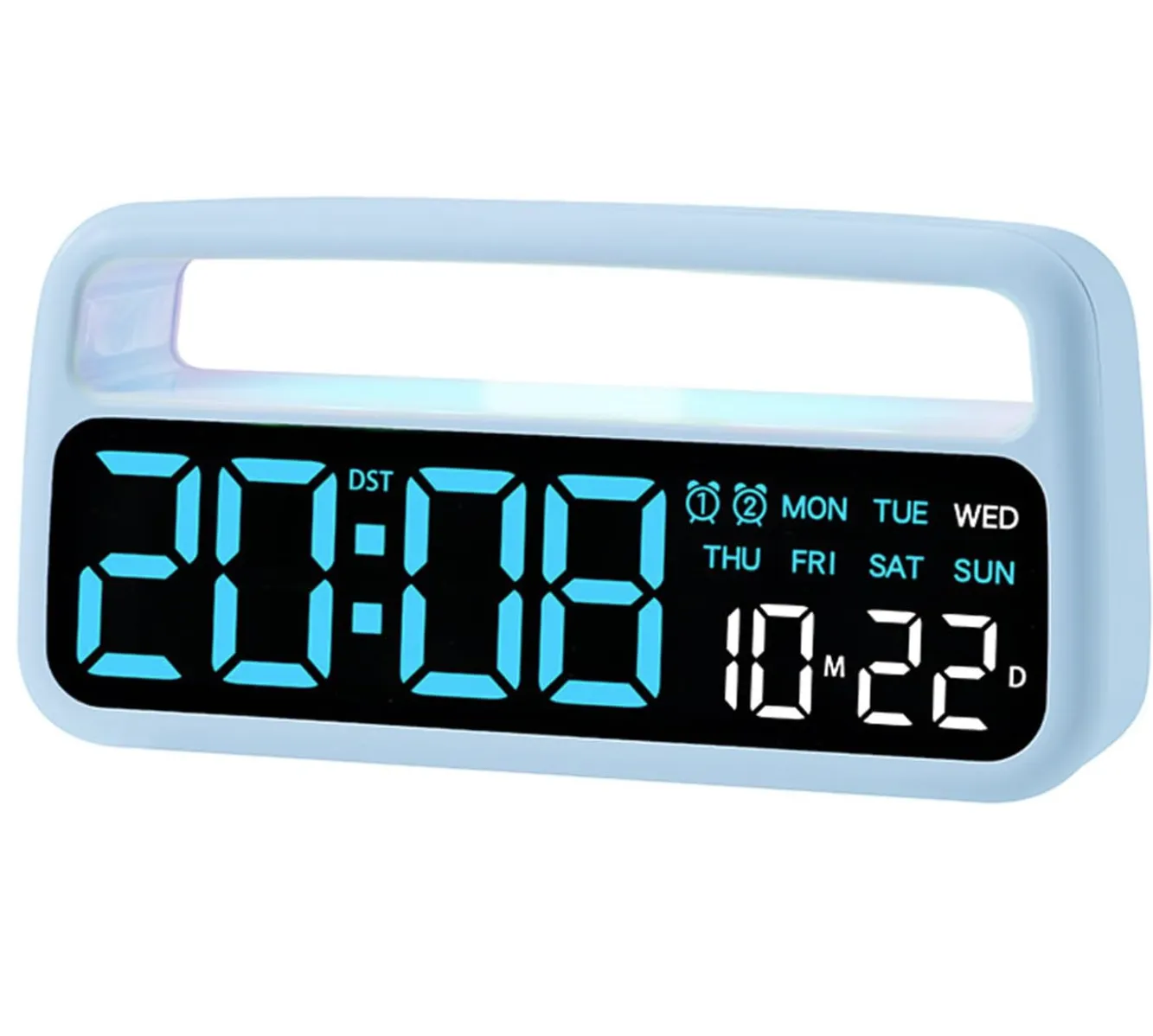 Digital Alarm Clock Desk Clocks -Bule