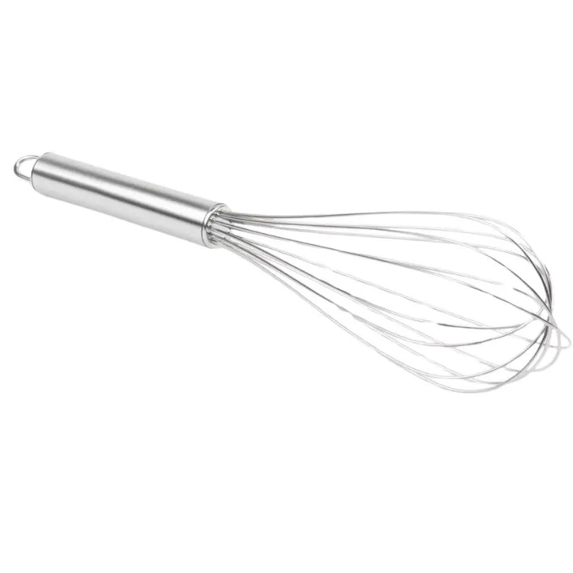Silver 35cm Kitchen Hand Manual Whisk