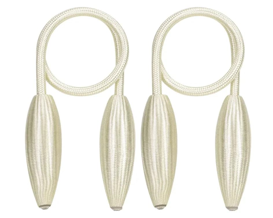 Curtain Tiebacks -White