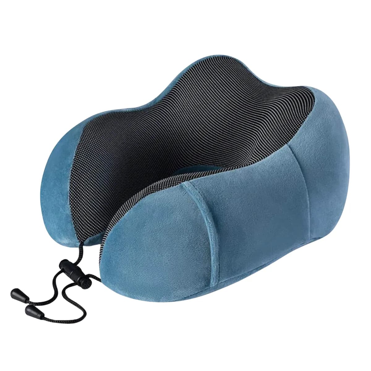 Premium Memory Foam Travel Neck Pillow - Blue