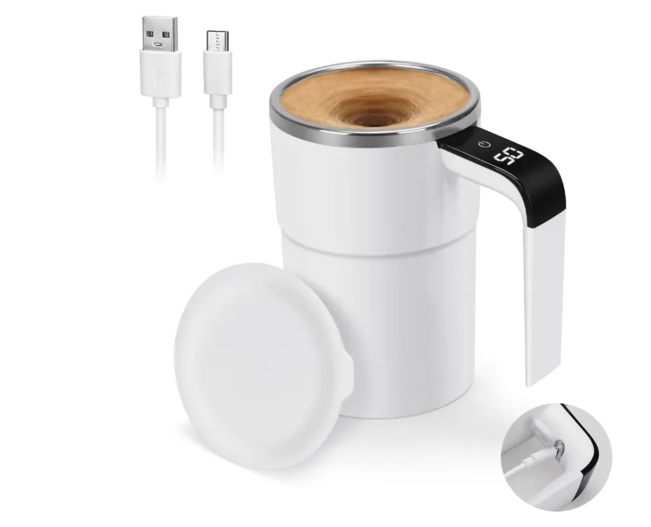 Automatic magnetic stirring cup