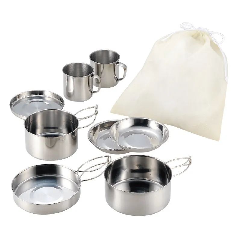 8 Set Camping Pan Set