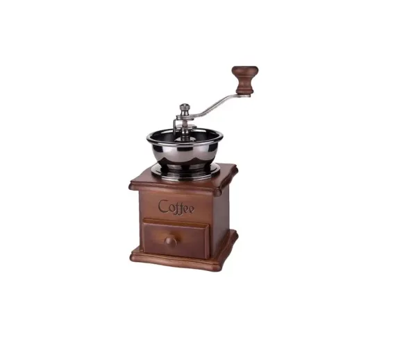 Stainless Steel Coffee Grinder Classical Wooden Manual Coffee Maker