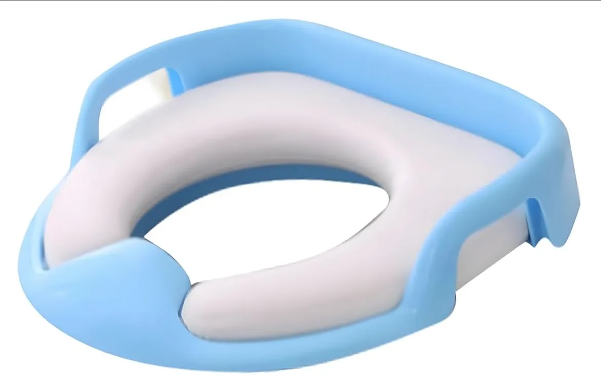 Baby Toddler Toilet Training Seat with Handles-blue