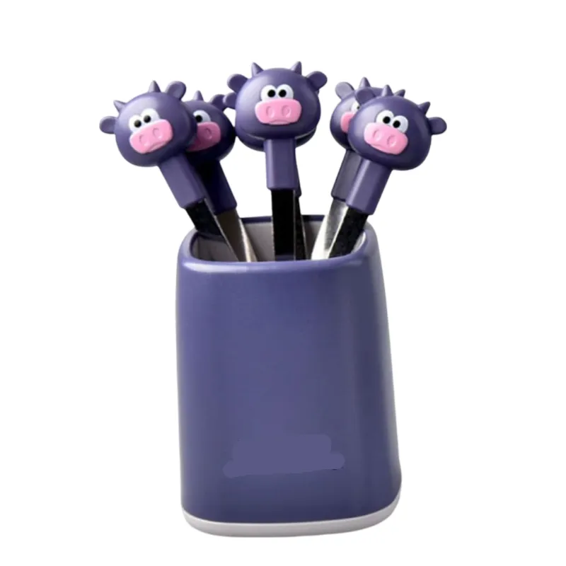 6-Piece Calf Food Picks Fruit Fork Set - HY-15
