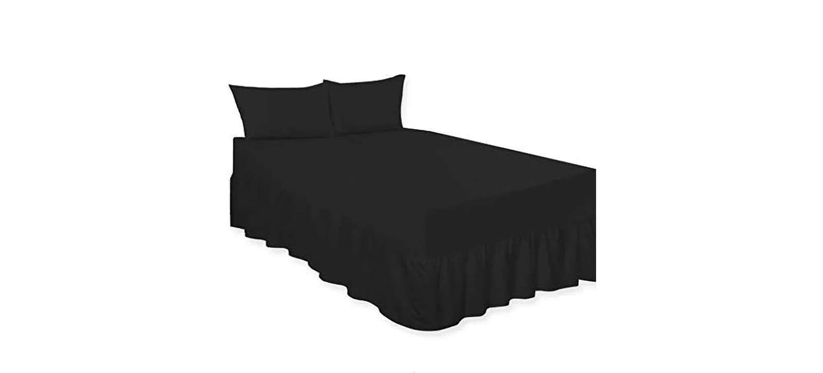 Plain Sheet Sets - King Size - 5 Piece - Black