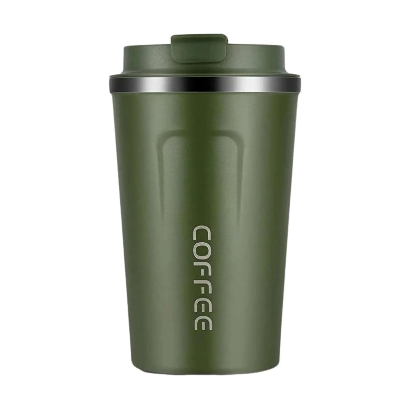 Stainless Steel Coffee Thermos Mug Portable Car Vacuum Flasks - Green