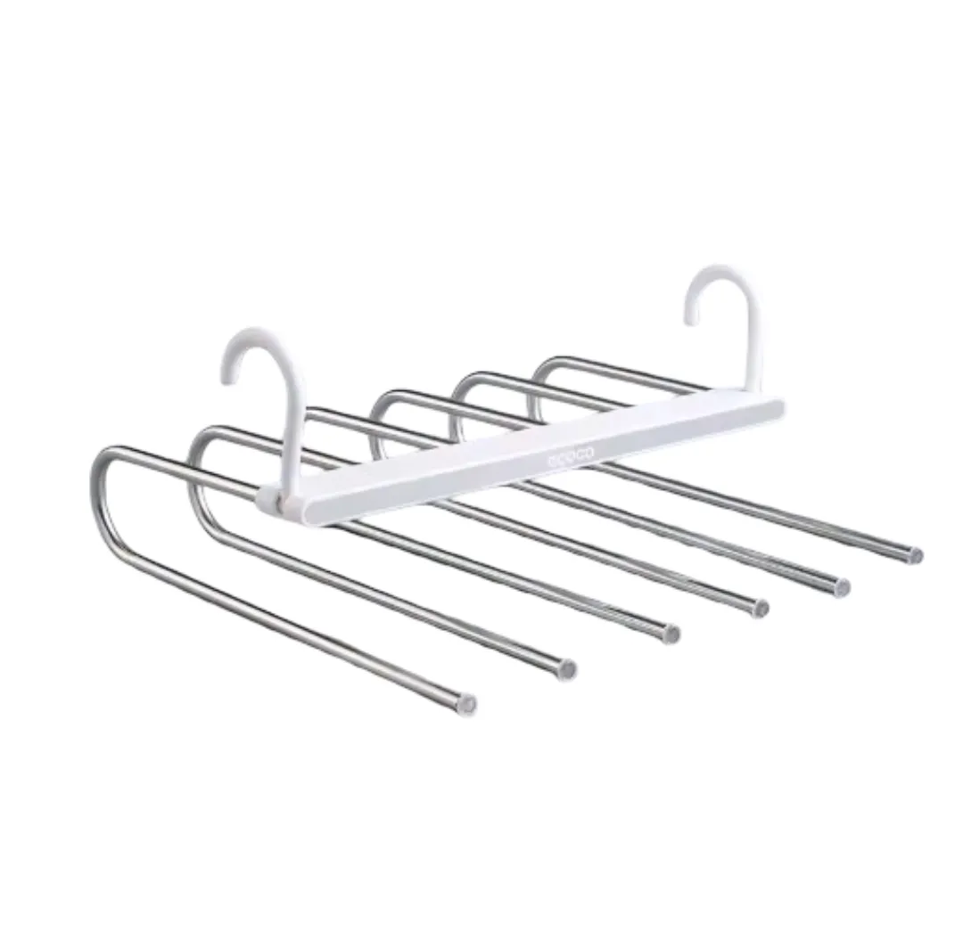 Folding Pants Rack Multifunctional Multilayer Hanger Home Magic -GREY