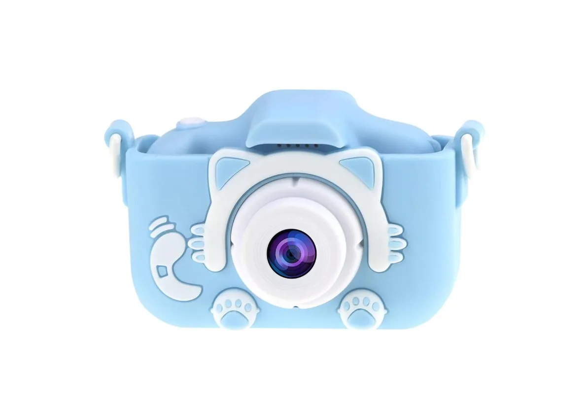 Mini Portable Rechargeable Digital Camera for Kids- Blue