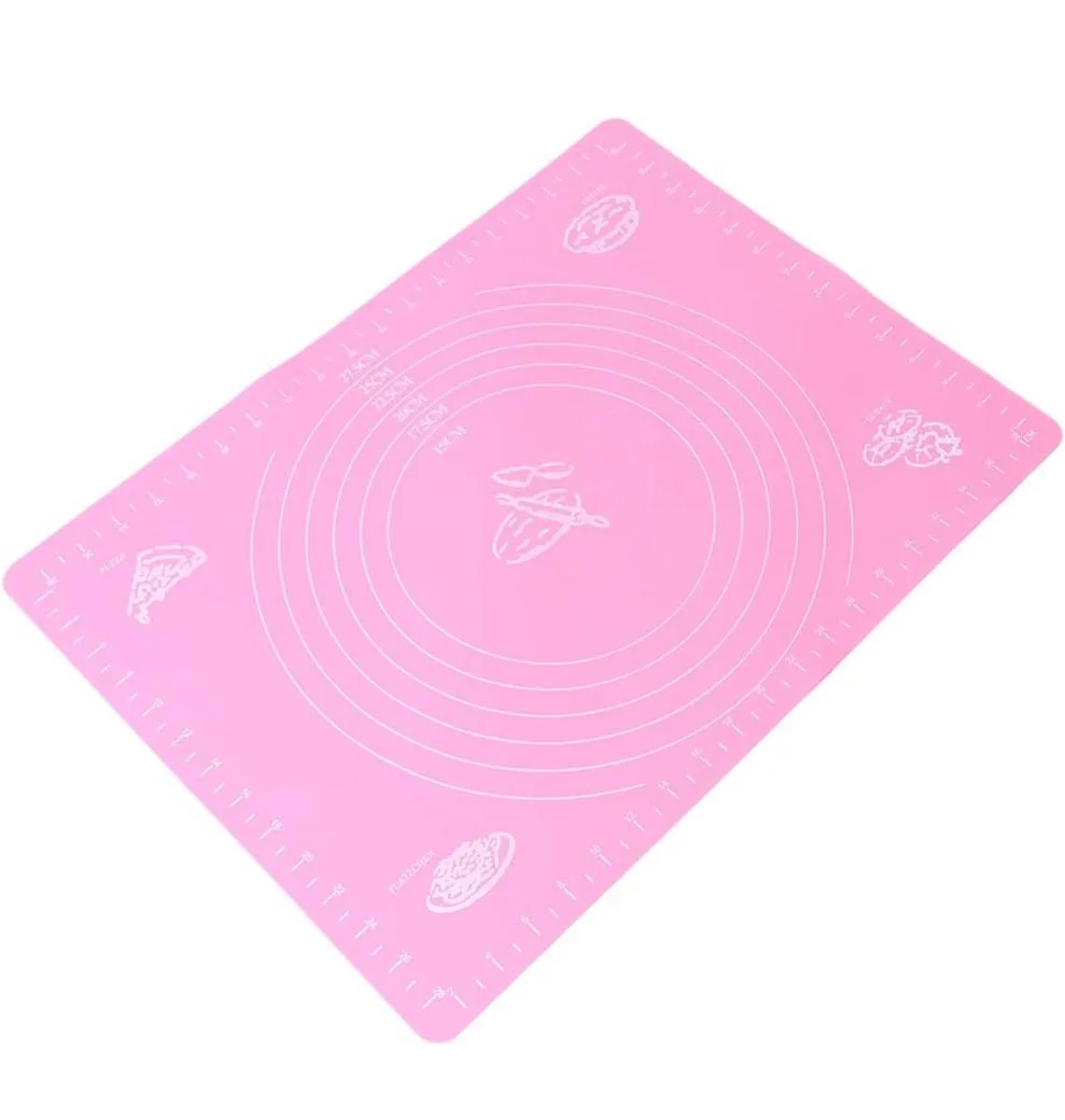 Silicone Baking Mat with Measurements Light Pink